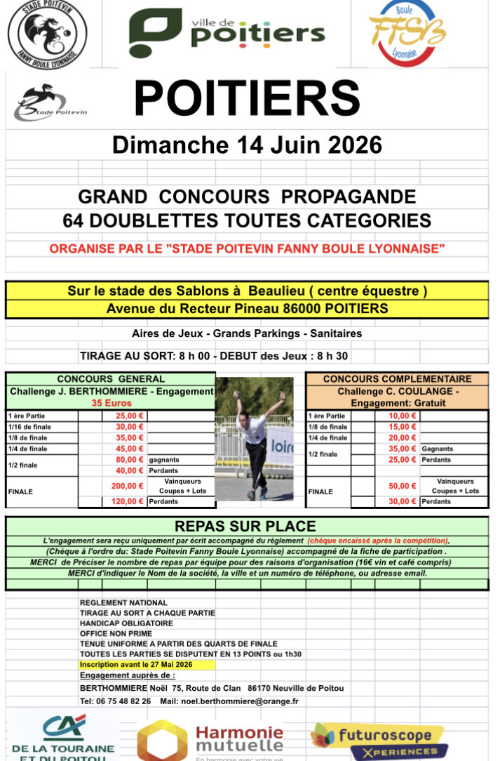 affiche 64 D. Poitiers 14 juin 2026