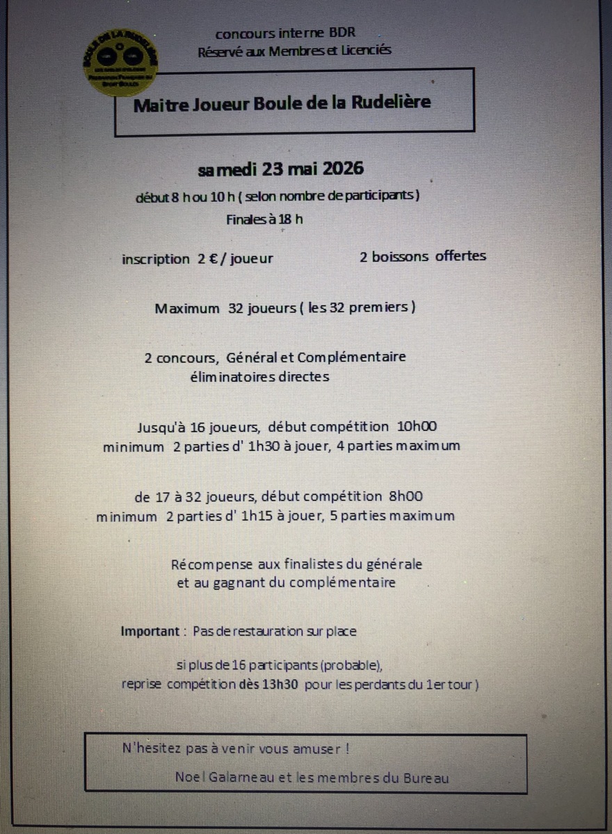 concours interne  le 23 mai