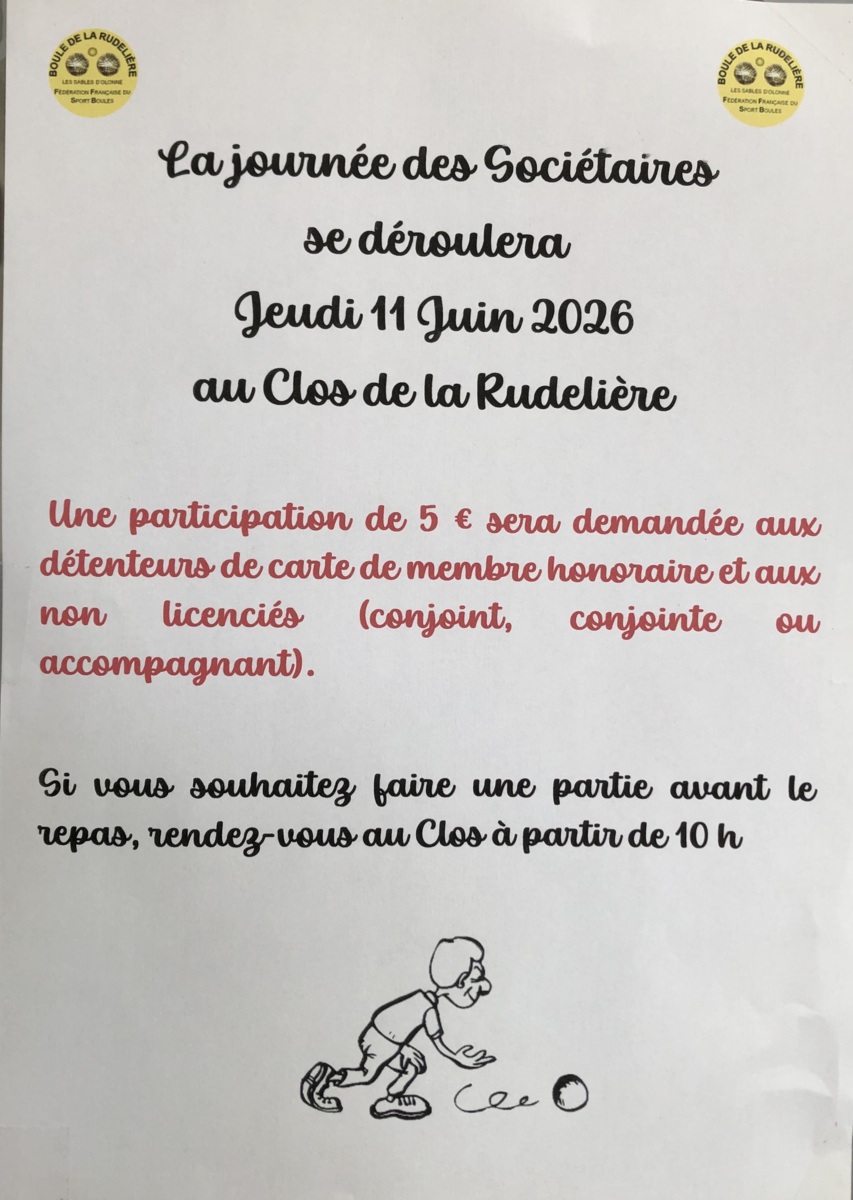 journée des sociétaires