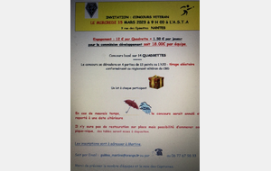 Affiche Asta Nantes Concours Vétérans 15 mars