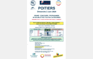 affiche  64 Doublettes Poitiers le 02 juin 2024