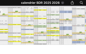 calendrier sportif 2025/2026
