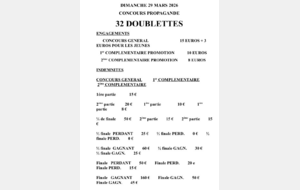 Affiche Concours 32 D. Luçon 29 Mars