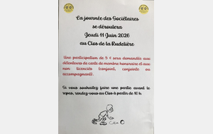 journée des sociétaires