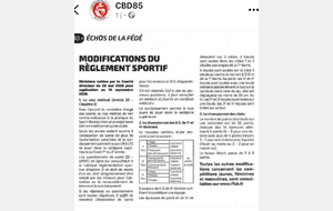 Changement Pour les A.S Club 2027