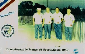 (1989, Montpellier) Pierrot Diquelou, Etienne Borderon, Pierre Ludet, Guy Romain