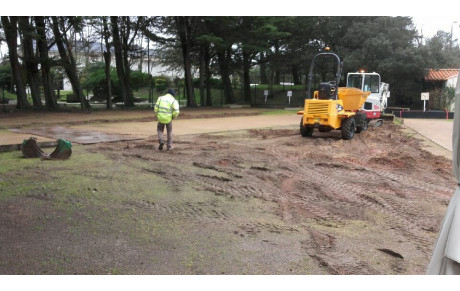 Travaux en cours à la Rudelière