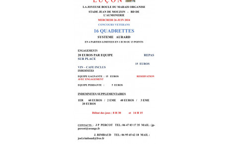 16 Q. vétérans 26 juin Luçon