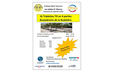 concours 16 triples  aux Sables