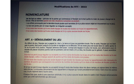 du  nouveau dans le règlement traditionnel 