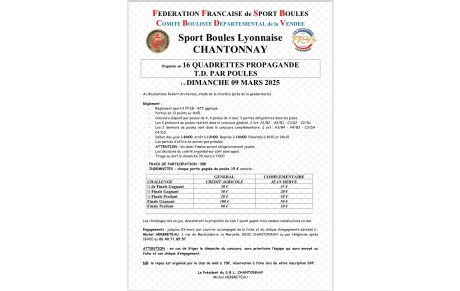 affiche 16 quadrettes Chantonnay 