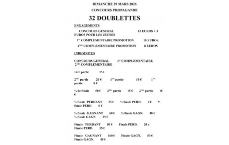 Affiche Concours 32 D. Luçon 29 Mars