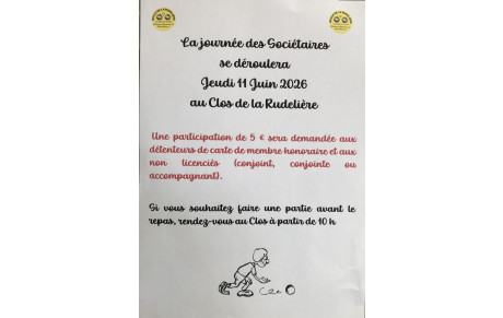 journée des sociétaires
