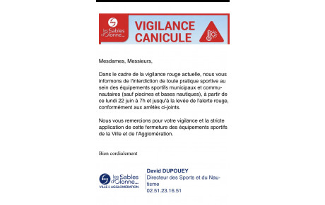 le club fermé pendant la canicule