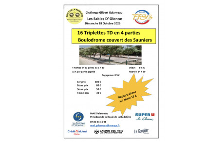 16 Triplettes Les Sables D’olonne