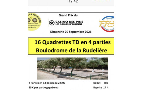 inscription / sélection équipes BDR  jusqu’au 5 septembre !samedi