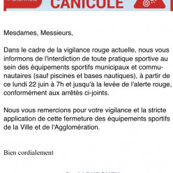 le club fermé pendant la canicule